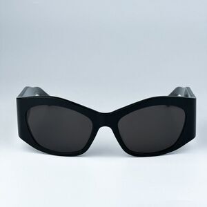 NEW Balenciaga BB0329S 003 Black Grey Geometric Unisex Sunglasses BB 0329S